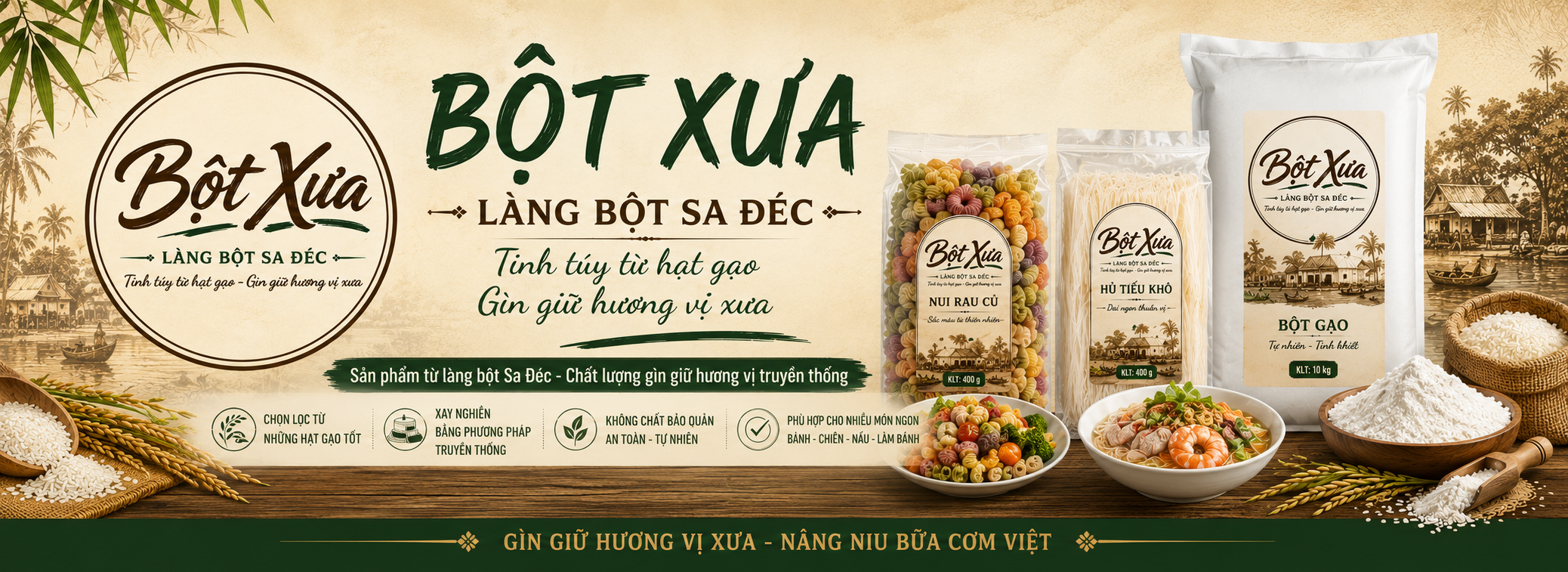 Vị gạo quê nhà, ngon lành mỗi bữa.